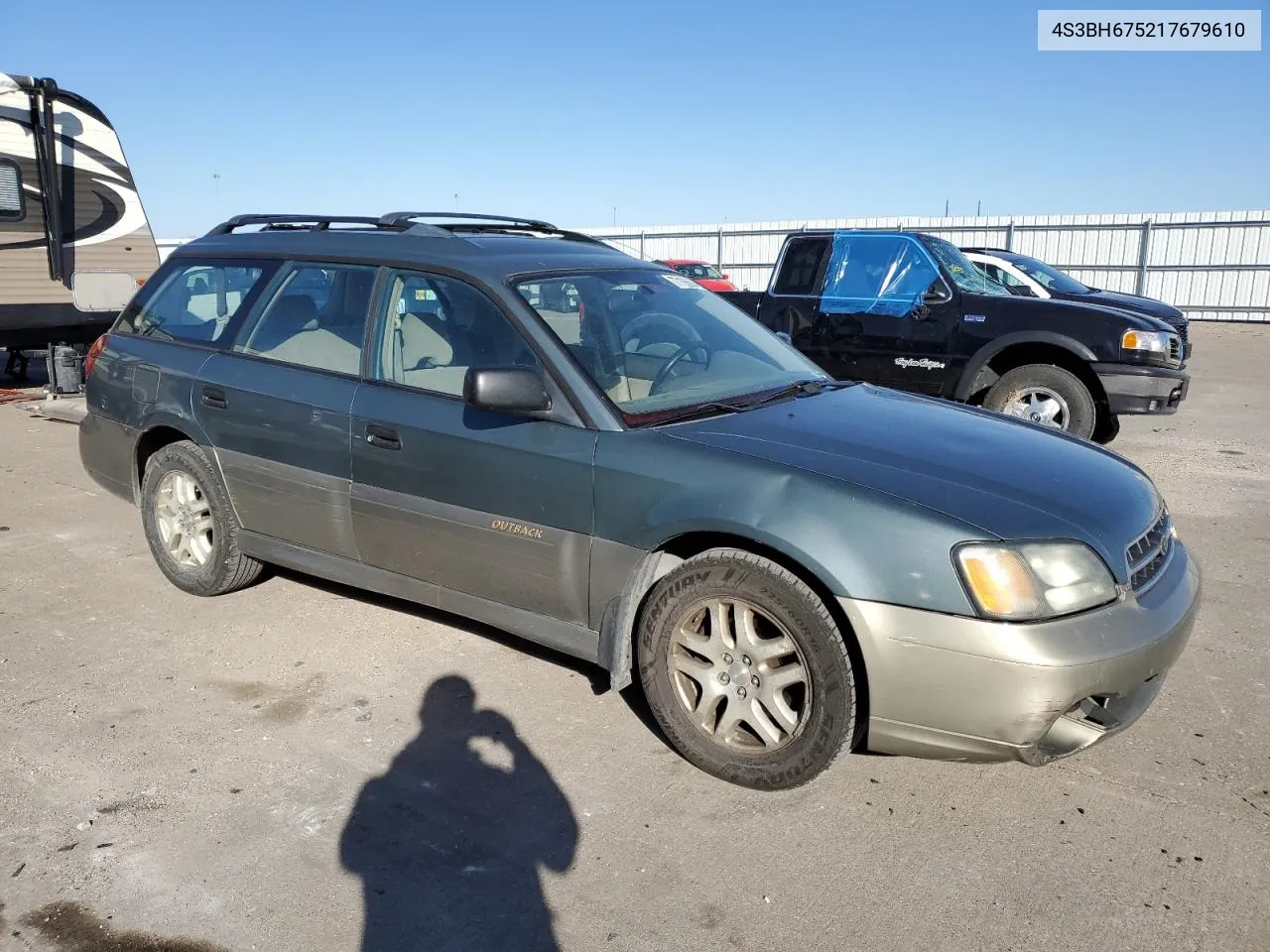 2001 Subaru Legacy Outback Awp VIN: 4S3BH675217679610 Lot: 77155504