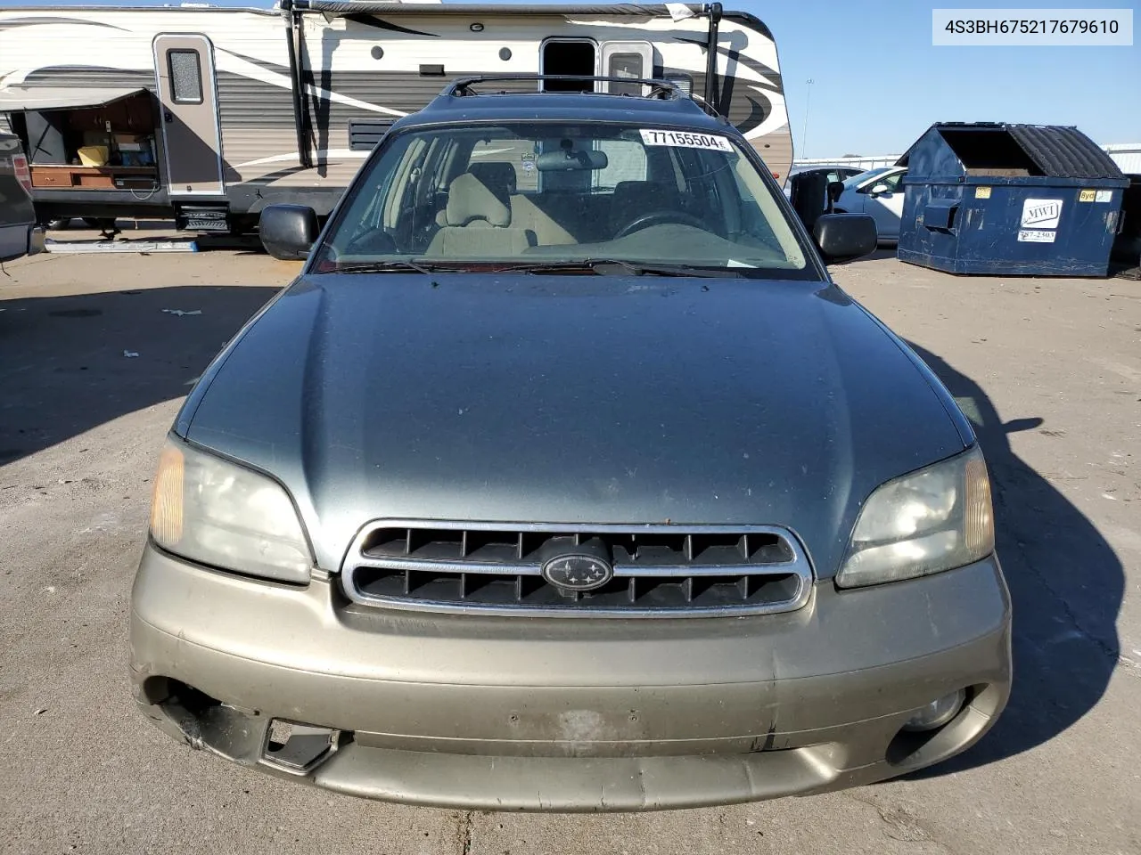 2001 Subaru Legacy Outback Awp VIN: 4S3BH675217679610 Lot: 77155504