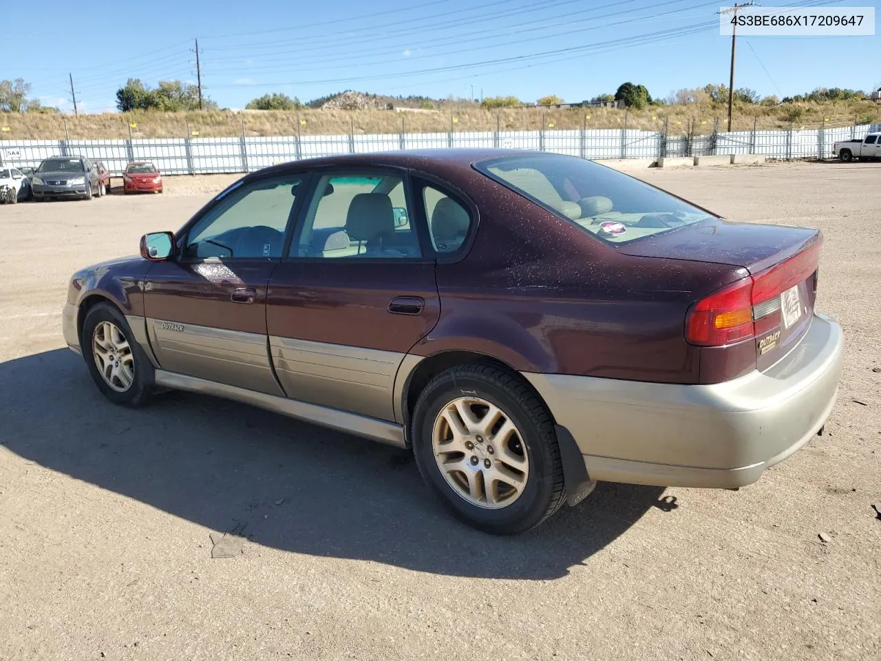 2001 Subaru Legacy Outback Limited VIN: 4S3BE686X17209647 Lot: 78462664