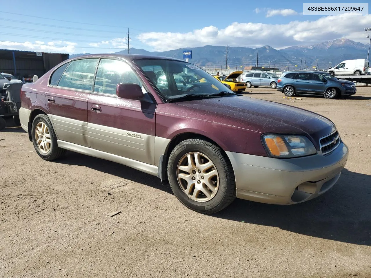 2001 Subaru Legacy Outback Limited VIN: 4S3BE686X17209647 Lot: 78462664