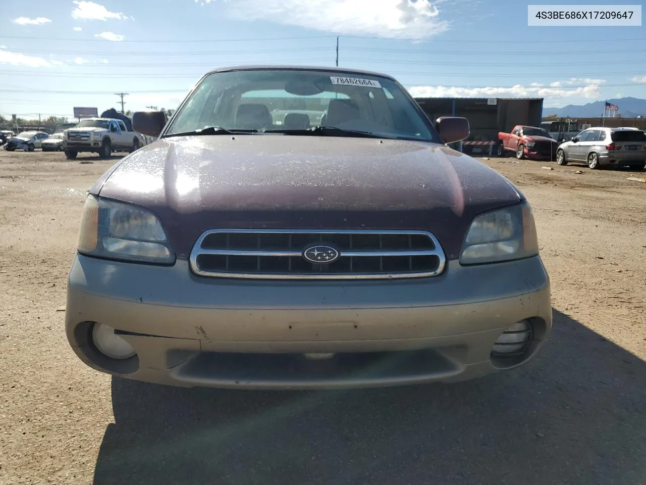 2001 Subaru Legacy Outback Limited VIN: 4S3BE686X17209647 Lot: 78462664