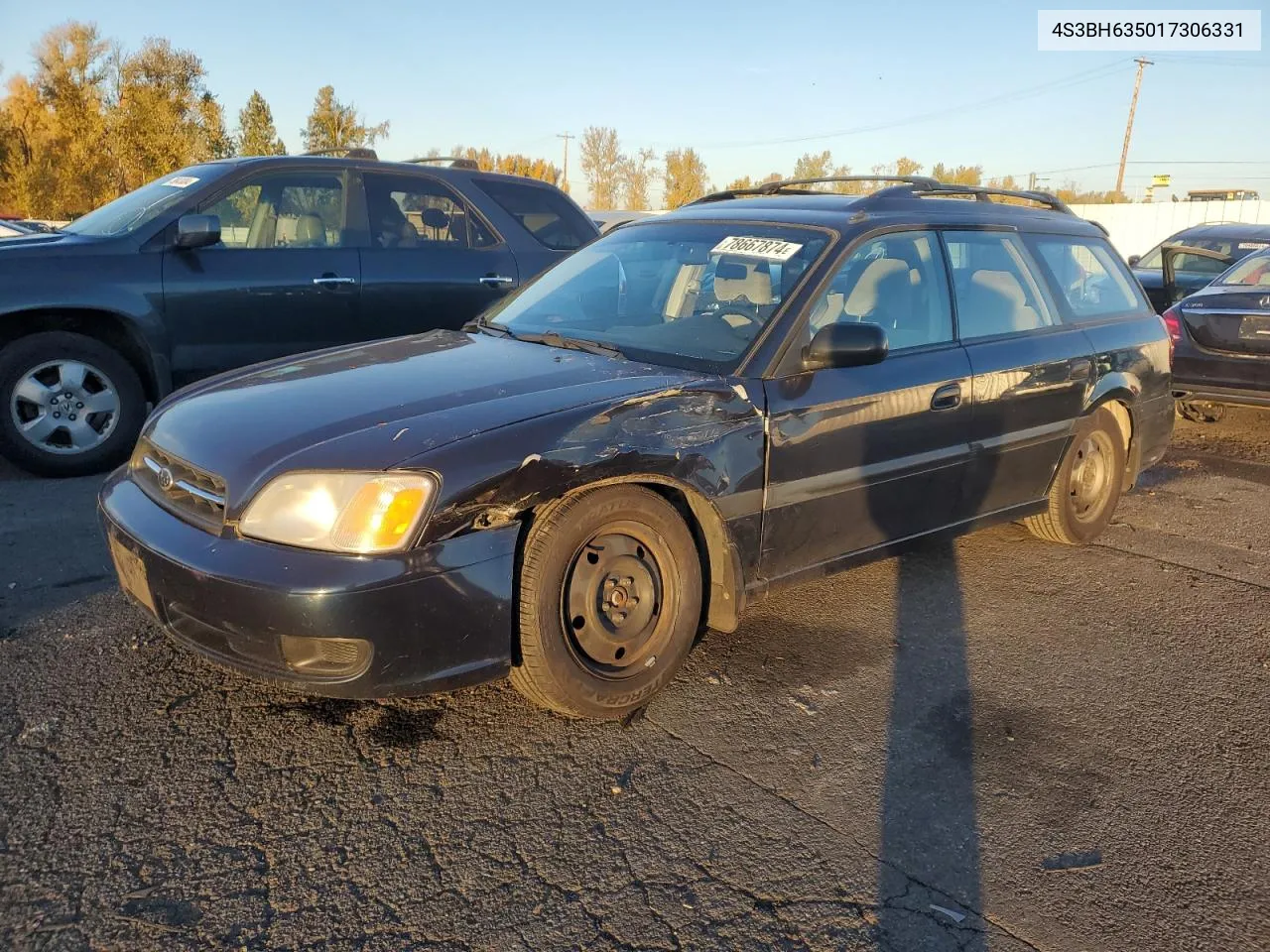 2001 Subaru Legacy L VIN: 4S3BH635017306331 Lot: 78667874