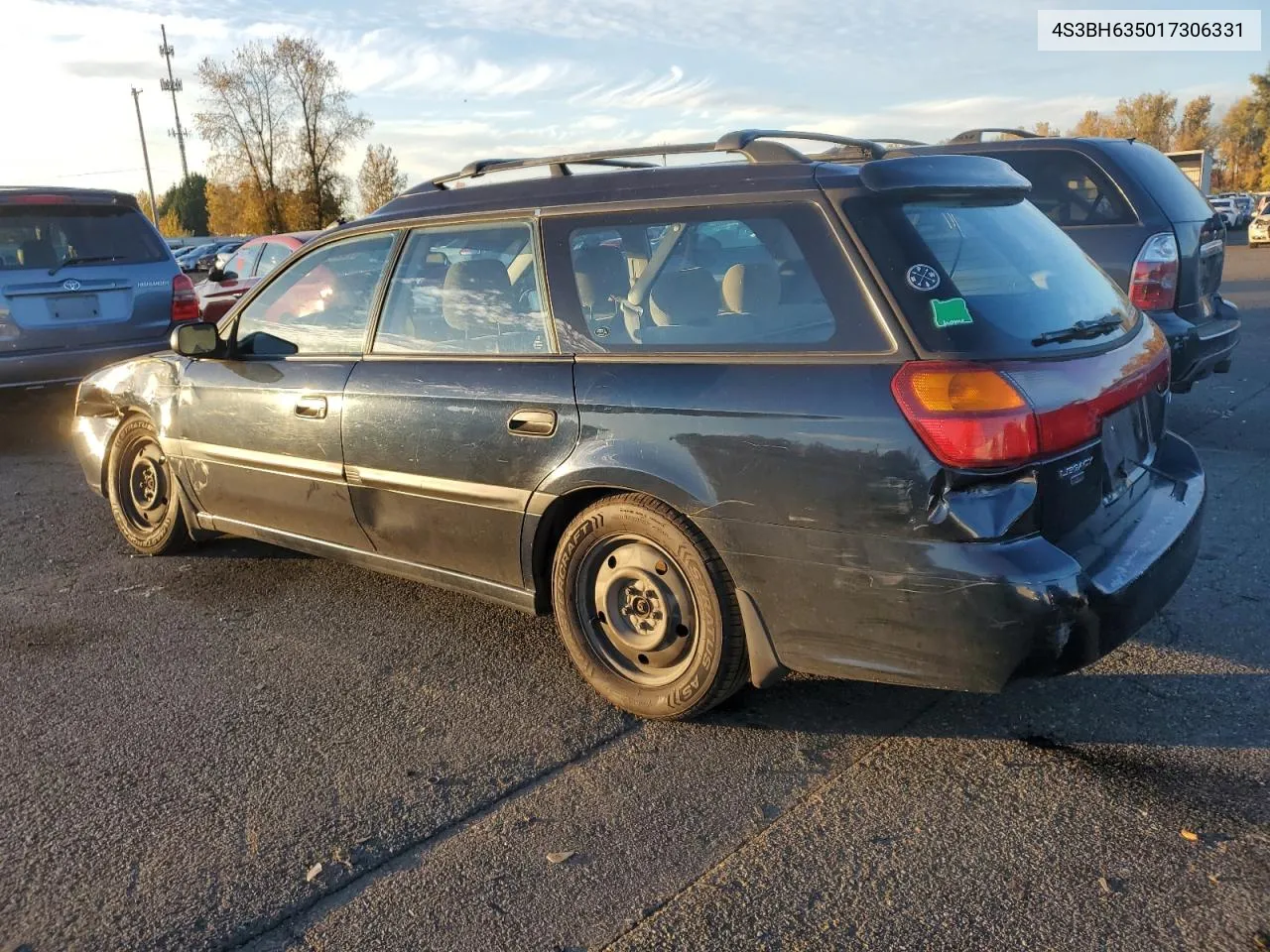 2001 Subaru Legacy L VIN: 4S3BH635017306331 Lot: 78667874