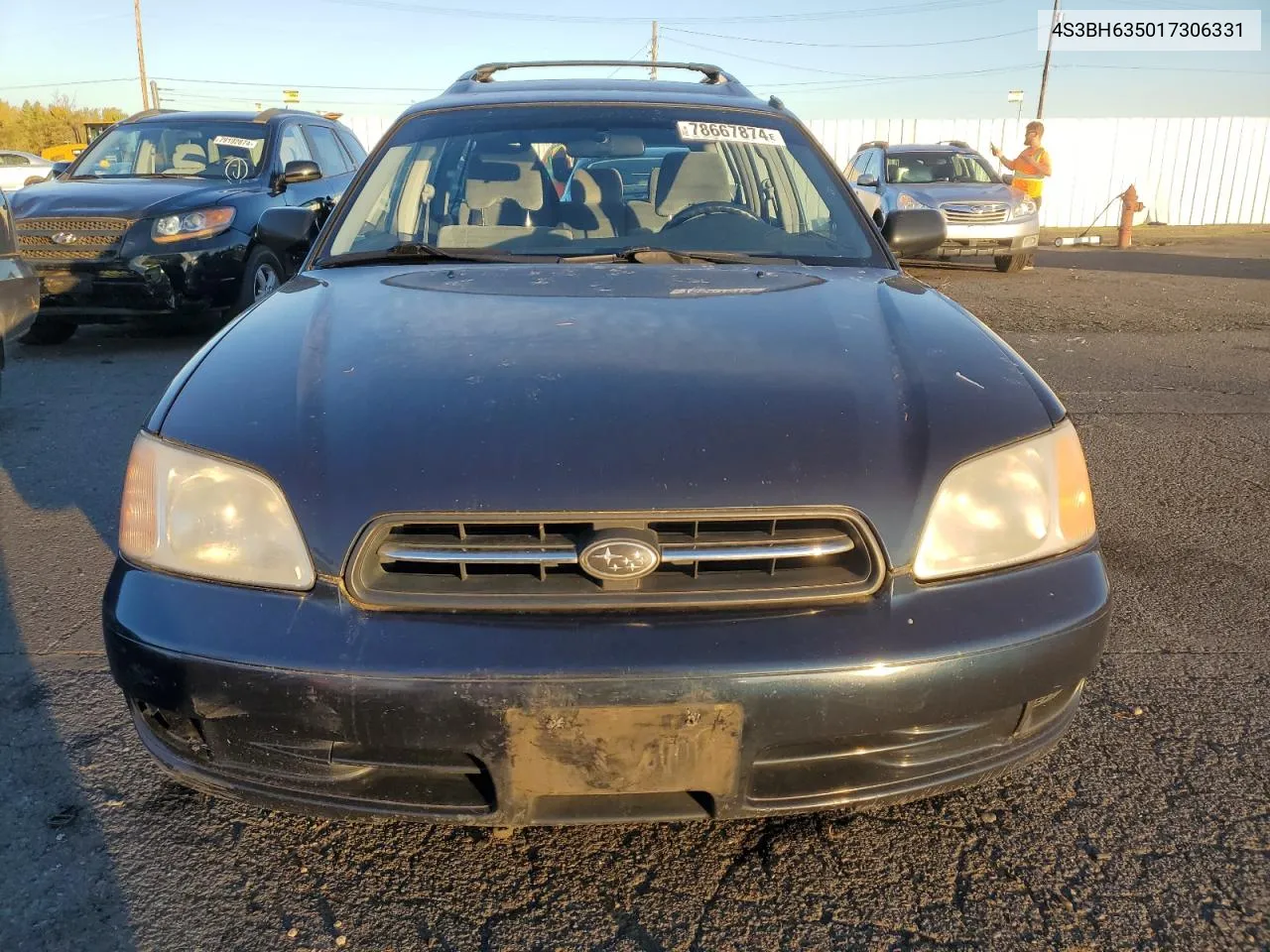 2001 Subaru Legacy L VIN: 4S3BH635017306331 Lot: 78667874