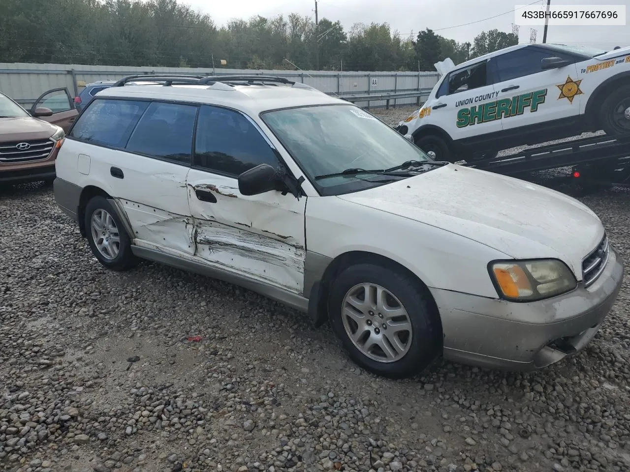 2001 Subaru Legacy Outback VIN: 4S3BH665917667696 Lot: 78710394