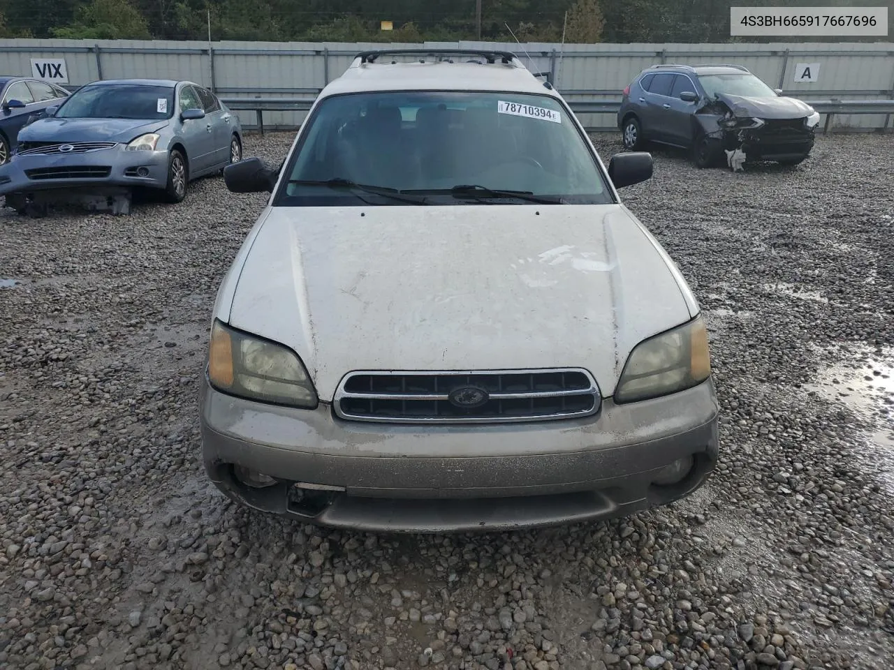 2001 Subaru Legacy Outback VIN: 4S3BH665917667696 Lot: 78710394