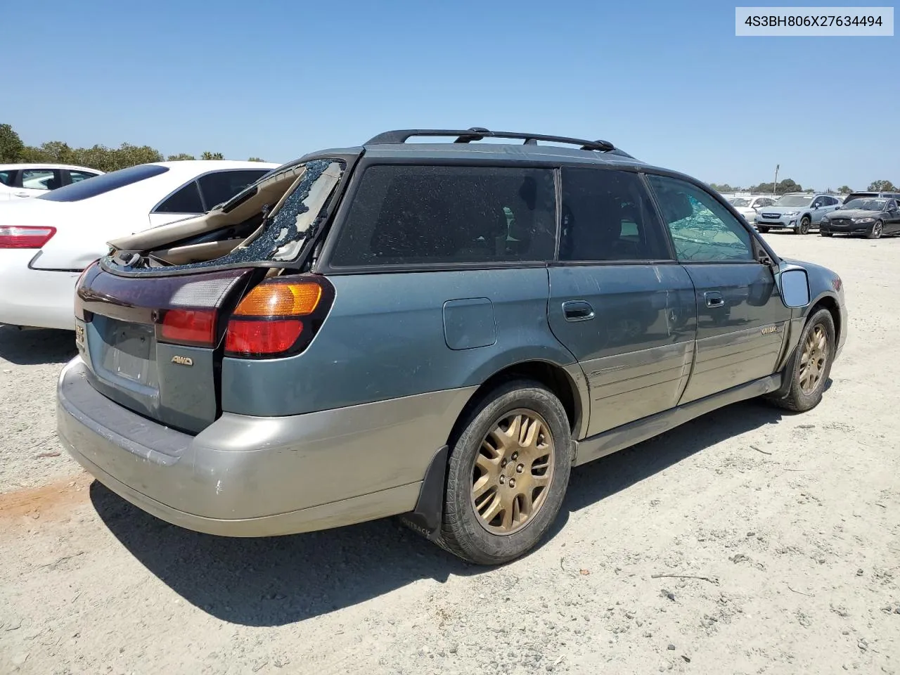 2002 Subaru Legacy Outback H6 3.0 Ll Bean VIN: 4S3BH806X27634494 Lot: 64315574