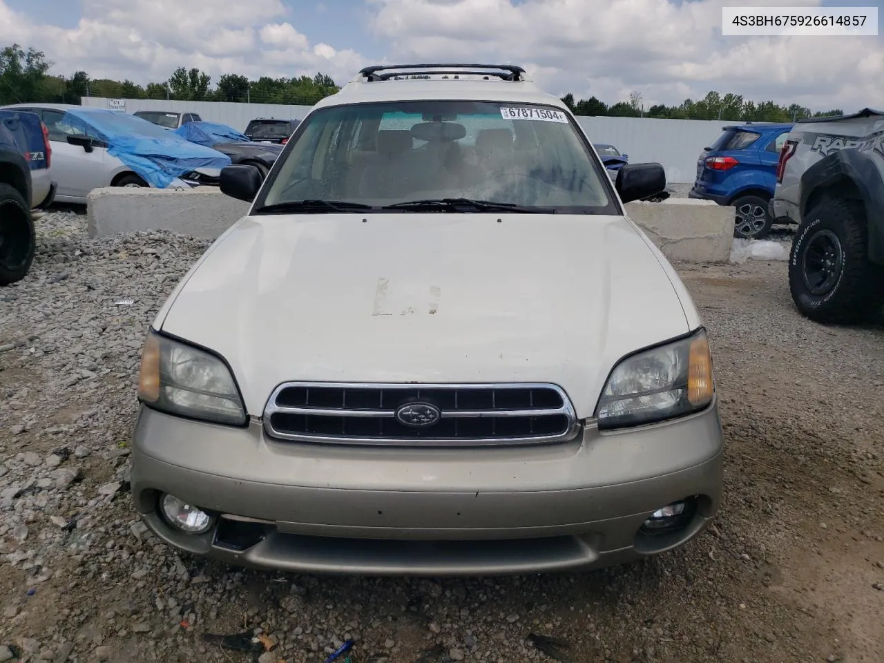 2002 Subaru Legacy Outback Awp VIN: 4S3BH675926614857 Lot: 67871504