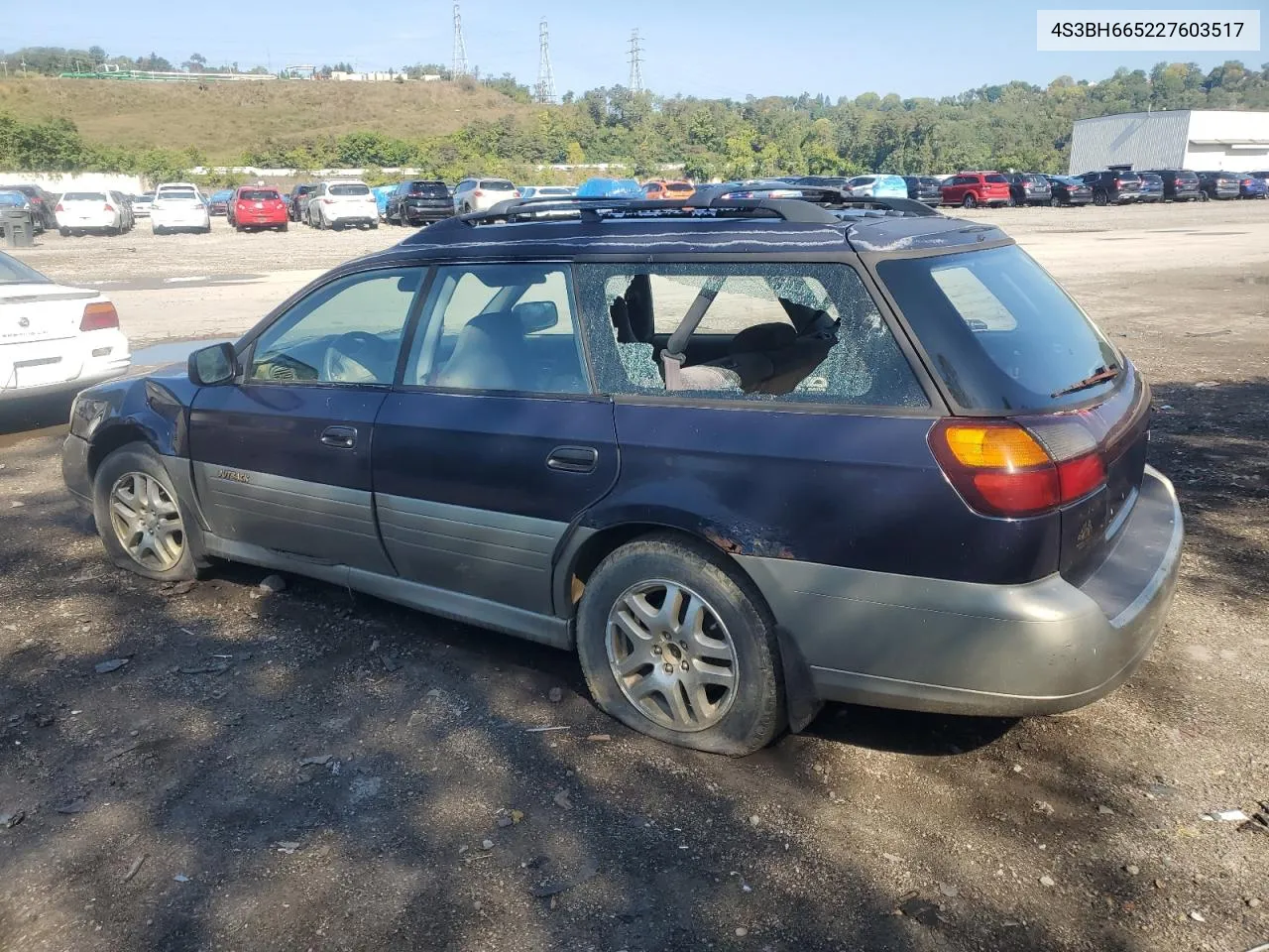 2002 Subaru Legacy Outback VIN: 4S3BH665227603517 Lot: 69390014