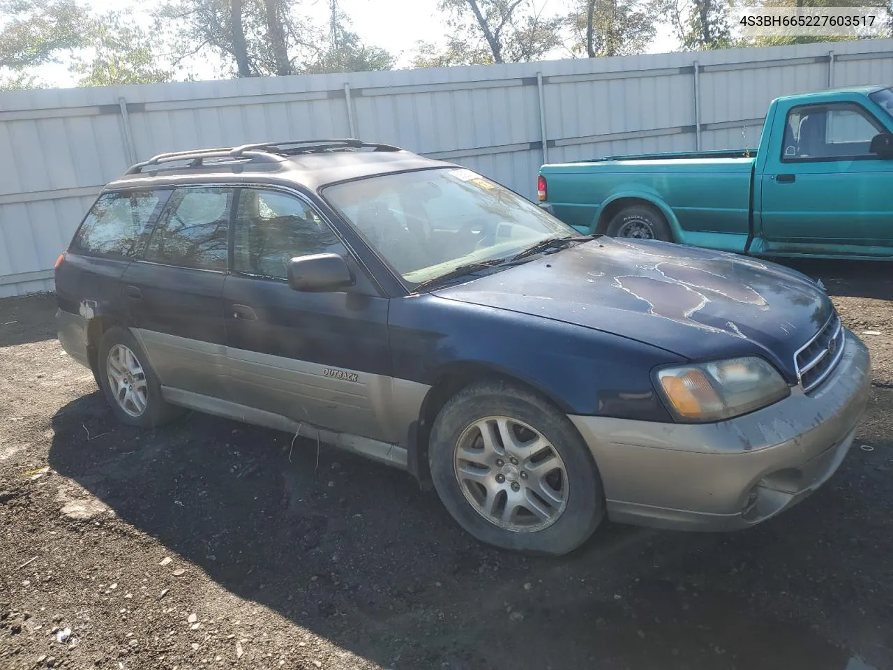 2002 Subaru Legacy Outback VIN: 4S3BH665227603517 Lot: 69390014