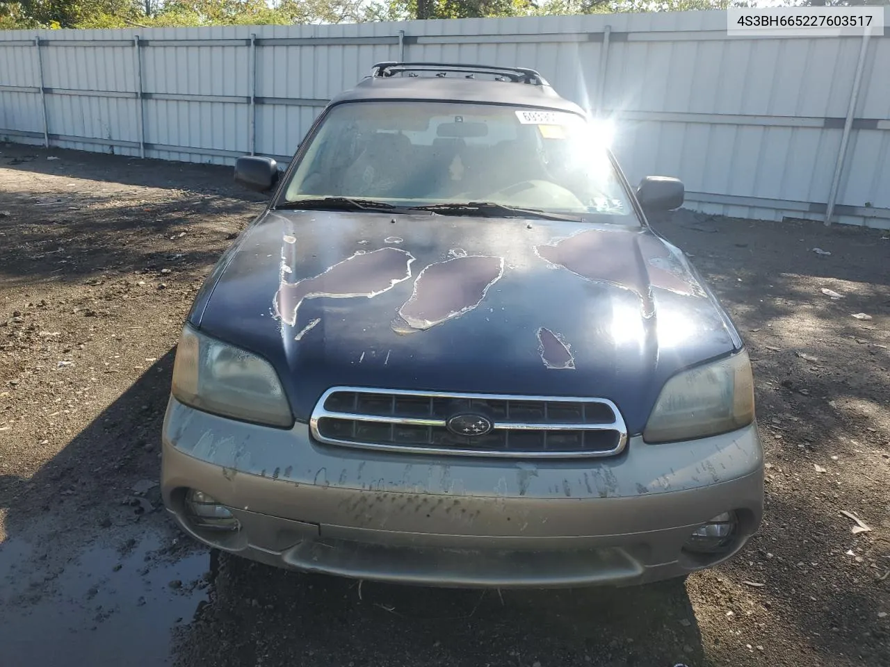 2002 Subaru Legacy Outback VIN: 4S3BH665227603517 Lot: 69390014