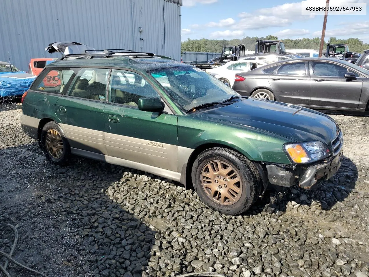 2002 Subaru Legacy Outback H6 3.0 Vdc VIN: 4S3BH896927647983 Lot: 69974724