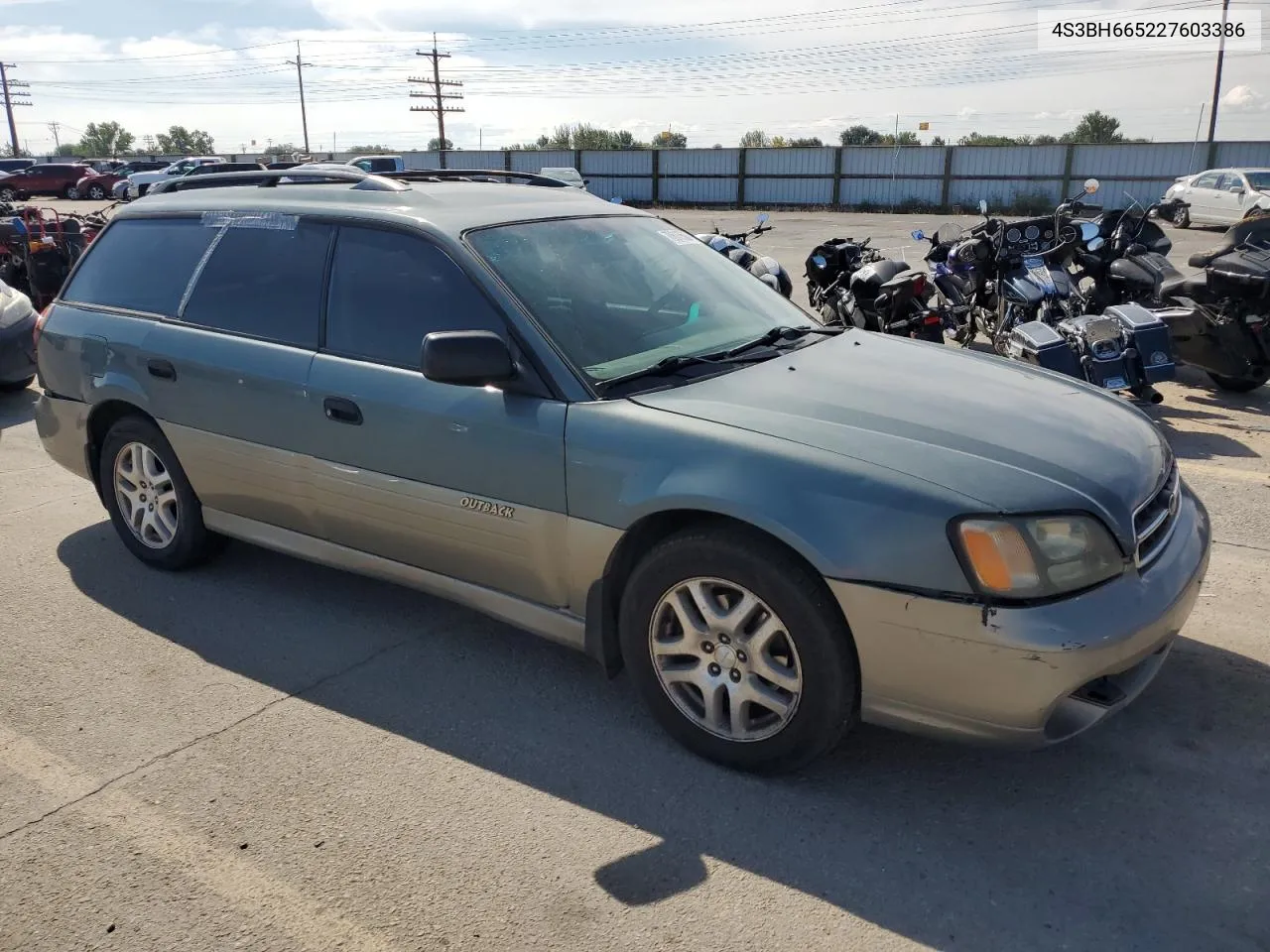 4S3BH665227603386 2002 Subaru Legacy Outback