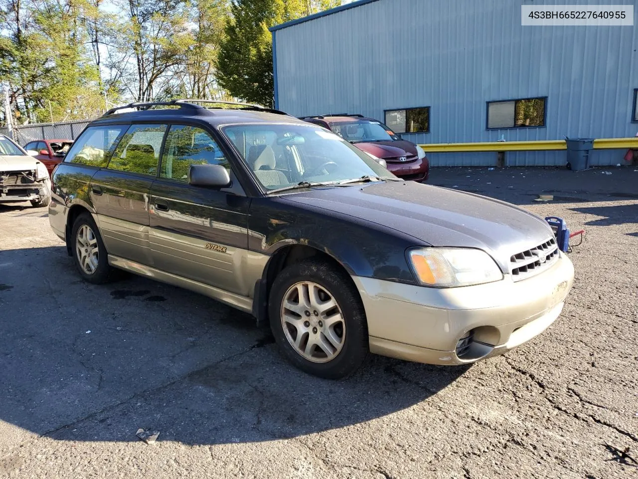 4S3BH665227640955 2002 Subaru Legacy Outback