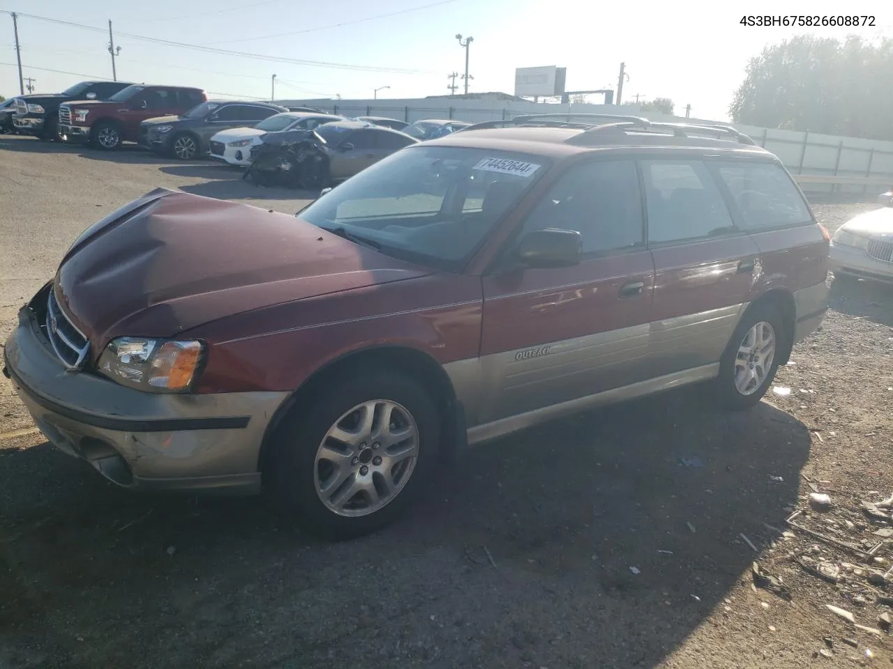 2002 Subaru Legacy Outback Awp VIN: 4S3BH675826608872 Lot: 74452644