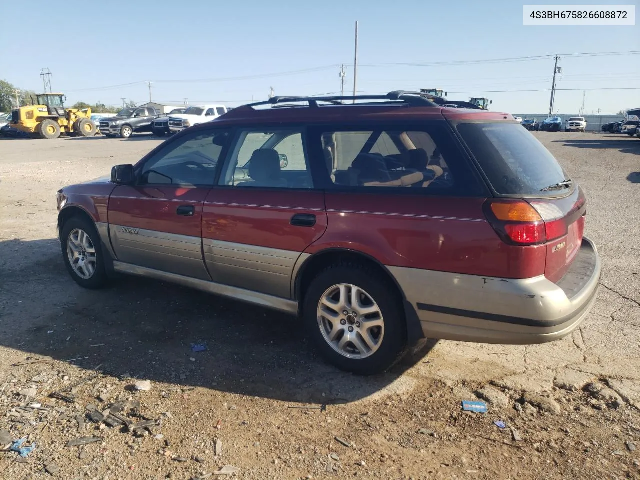 2002 Subaru Legacy Outback Awp VIN: 4S3BH675826608872 Lot: 74452644