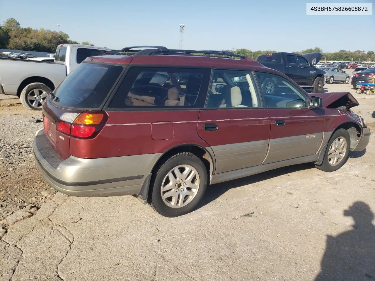 2002 Subaru Legacy Outback Awp VIN: 4S3BH675826608872 Lot: 74452644