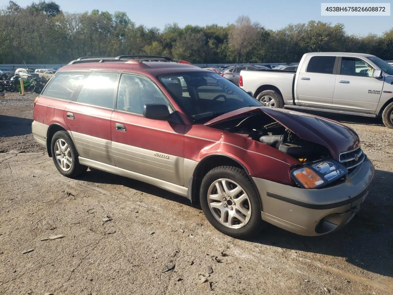 2002 Subaru Legacy Outback Awp VIN: 4S3BH675826608872 Lot: 74452644