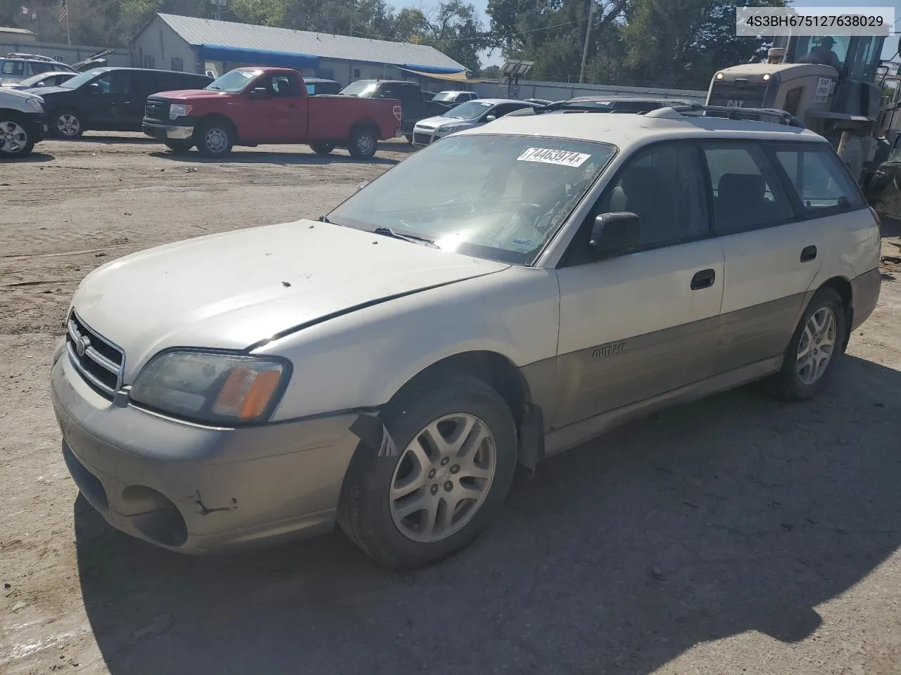 2002 Subaru Legacy Outback Awp VIN: 4S3BH675127638029 Lot: 74463974