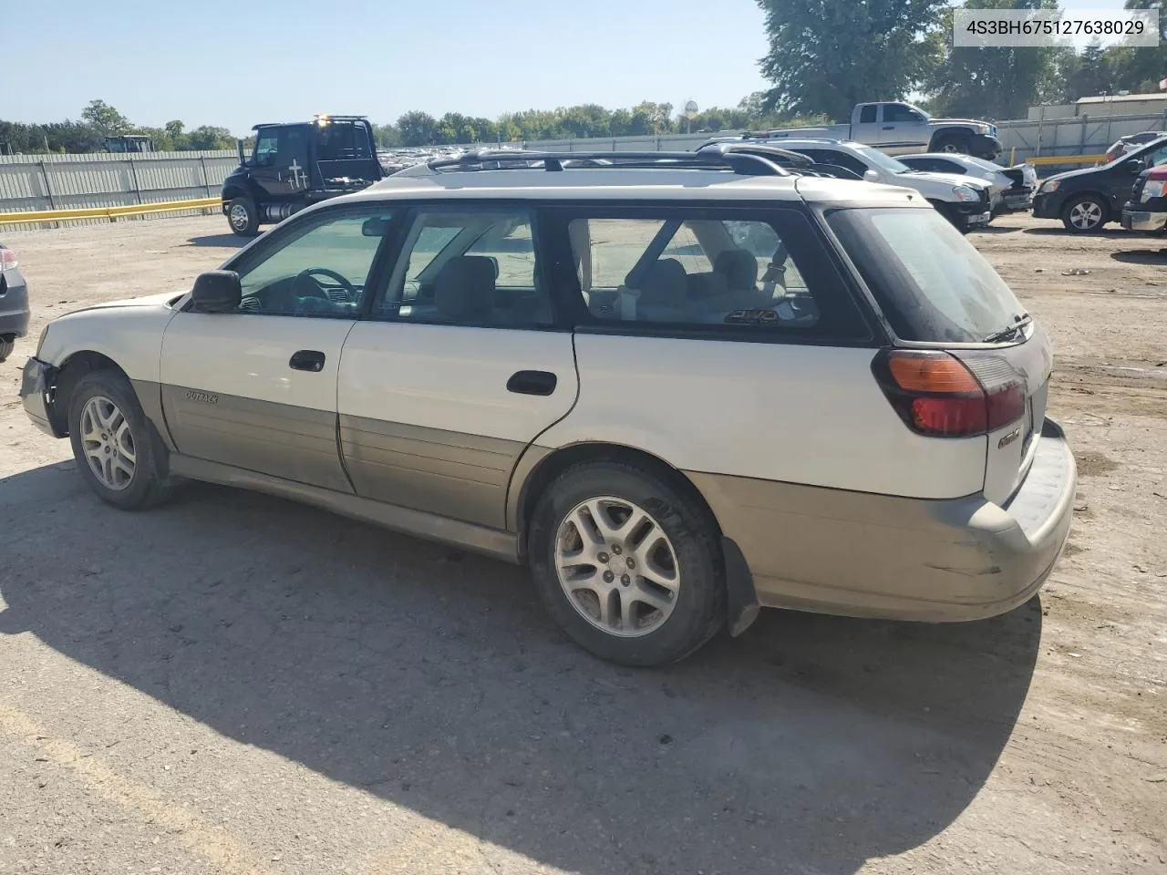 2002 Subaru Legacy Outback Awp VIN: 4S3BH675127638029 Lot: 74463974