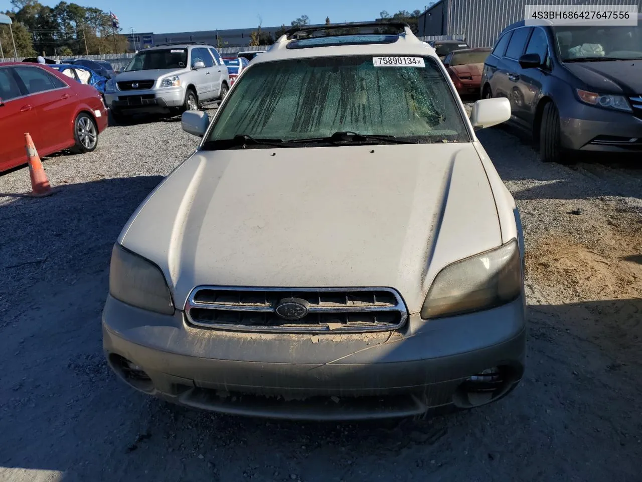 2002 Subaru Legacy Outback Limited VIN: 4S3BH686427647556 Lot: 75890134