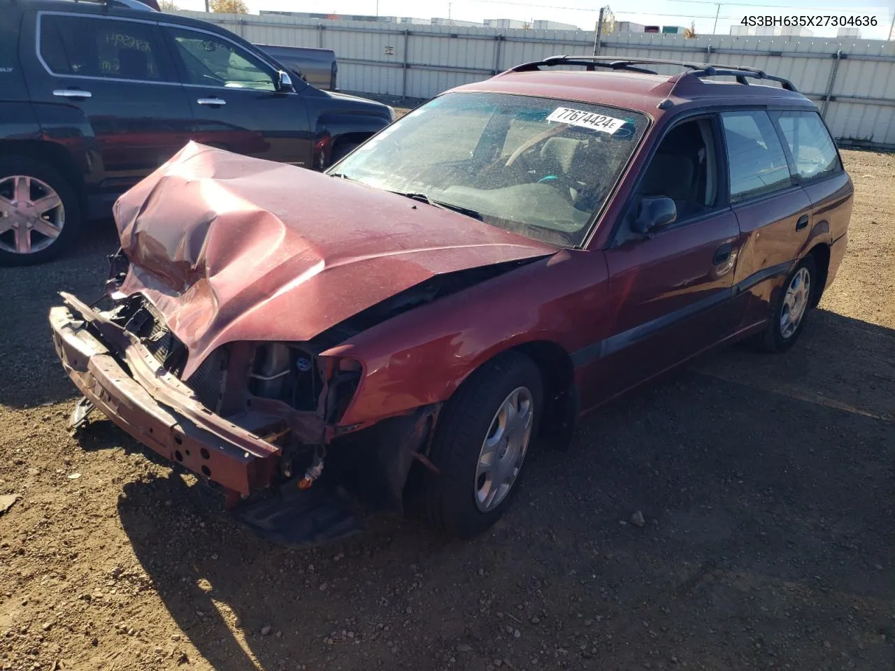 2002 Subaru Legacy L VIN: 4S3BH635X27304636 Lot: 77674424