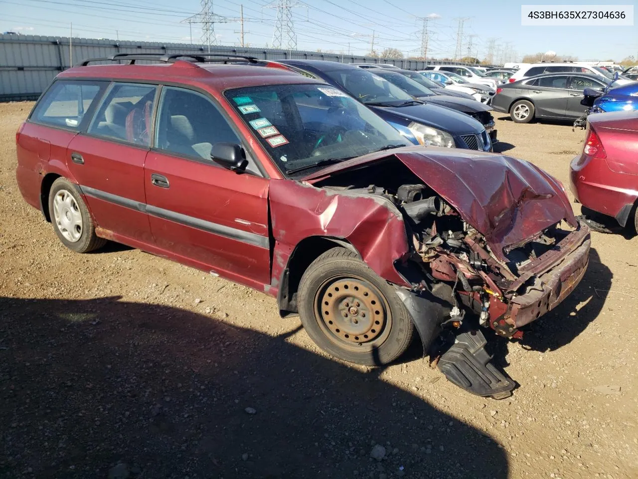 2002 Subaru Legacy L VIN: 4S3BH635X27304636 Lot: 77674424