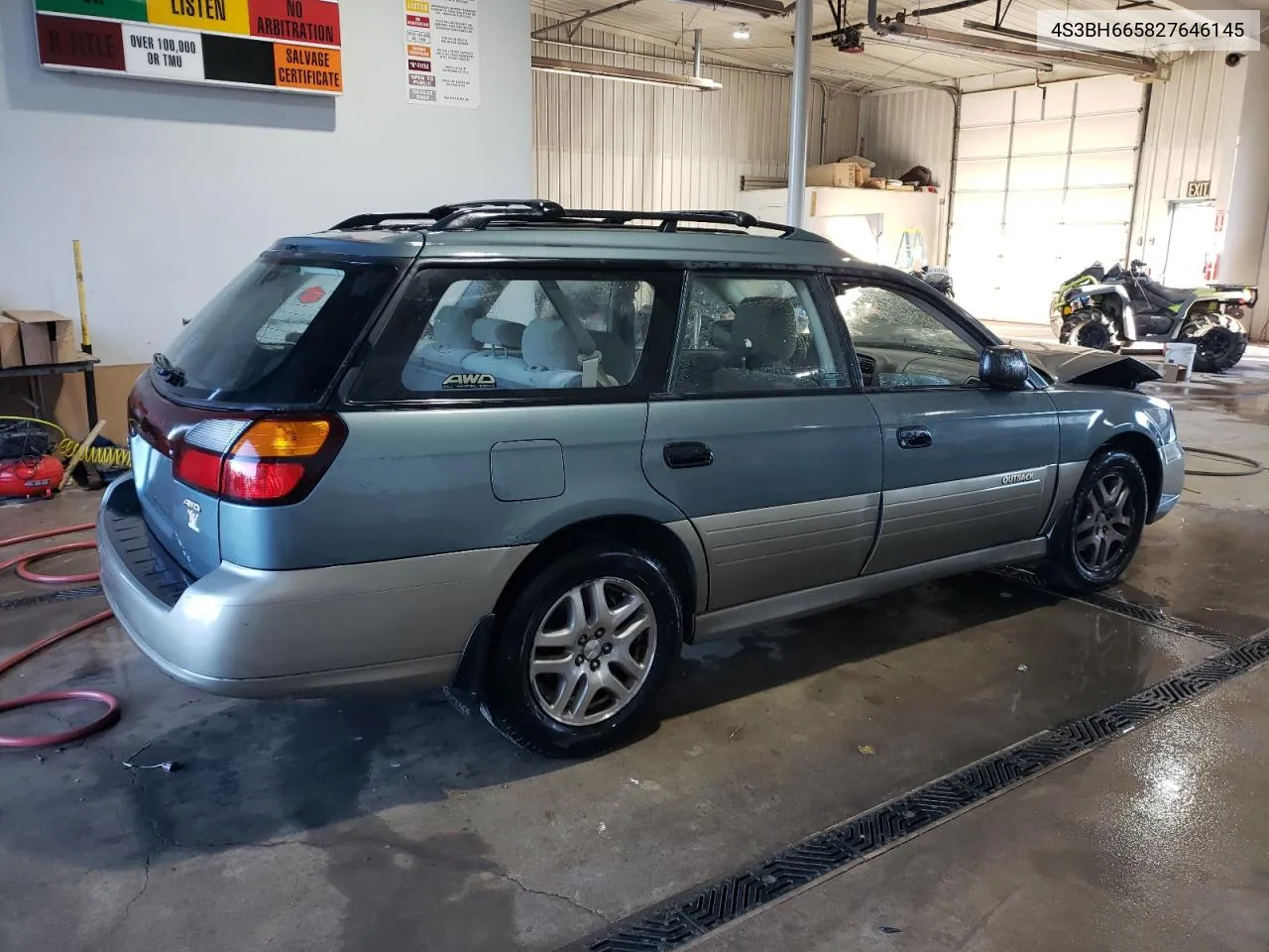 2002 Subaru Legacy Outback VIN: 4S3BH665827646145 Lot: 79275154