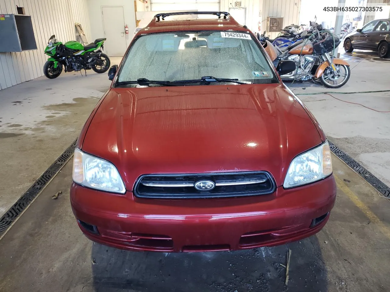 2002 Subaru Legacy L VIN: 4S3BH635027303575 Lot: 79429344