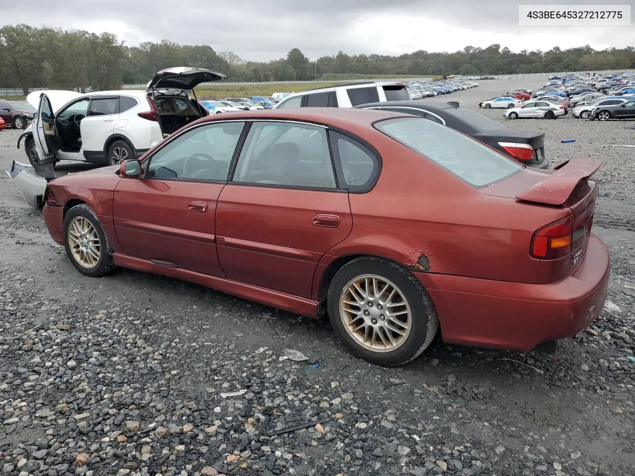 2002 Subaru Legacy Gt VIN: 4S3BE645327212775 Lot: 79646354