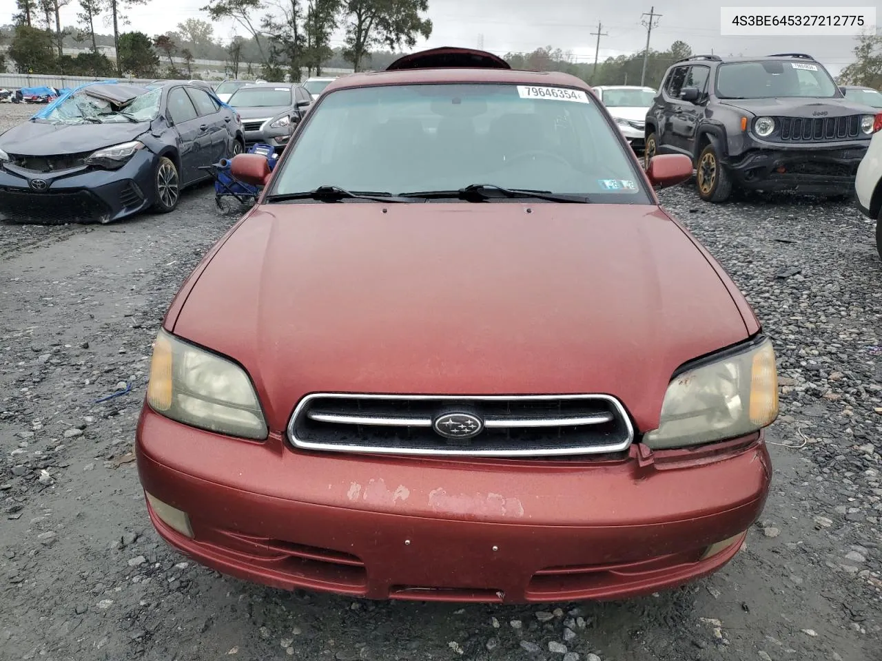 2002 Subaru Legacy Gt VIN: 4S3BE645327212775 Lot: 79646354