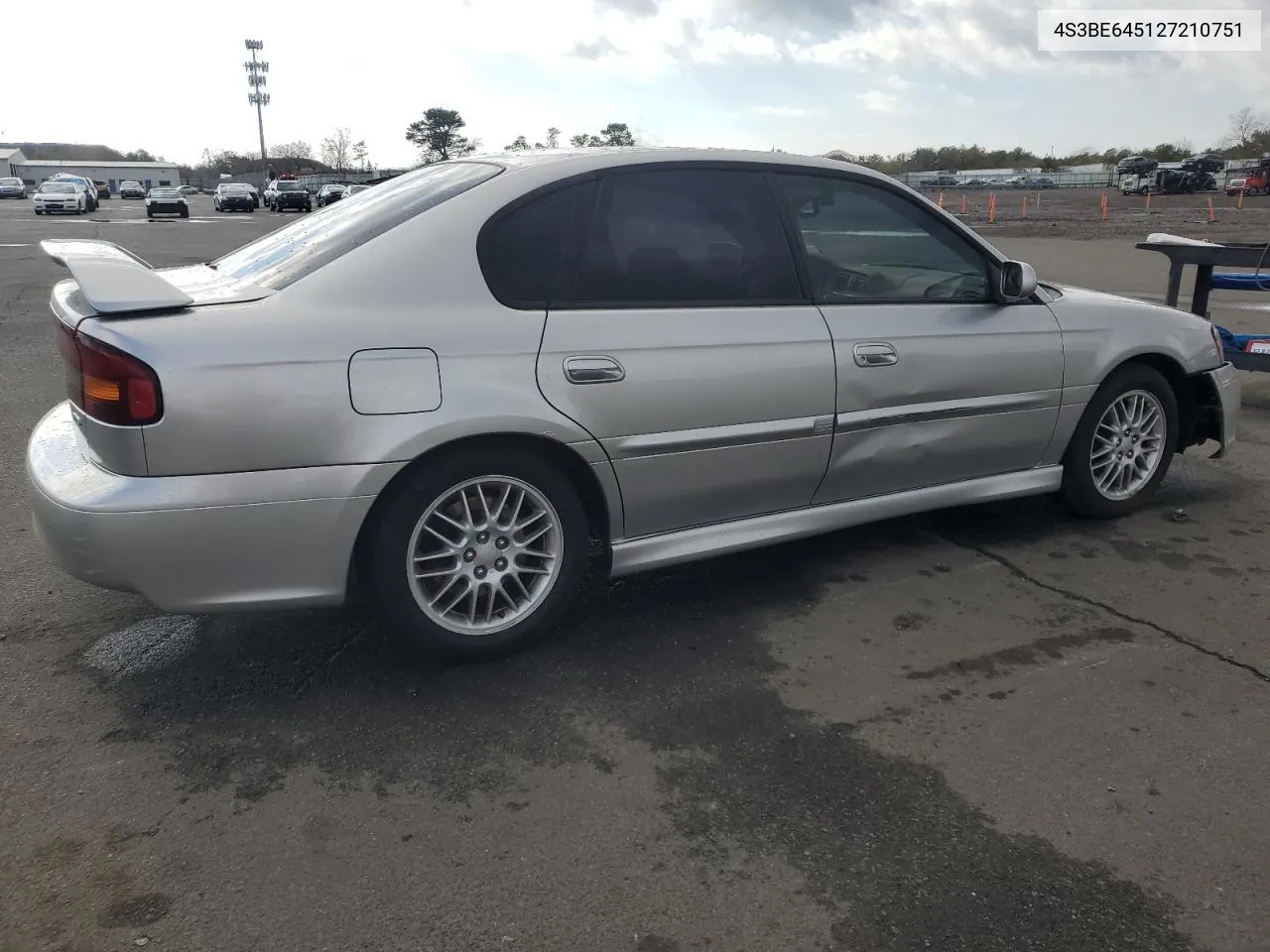 2002 Subaru Legacy Gt VIN: 4S3BE645127210751 Lot: 79863814