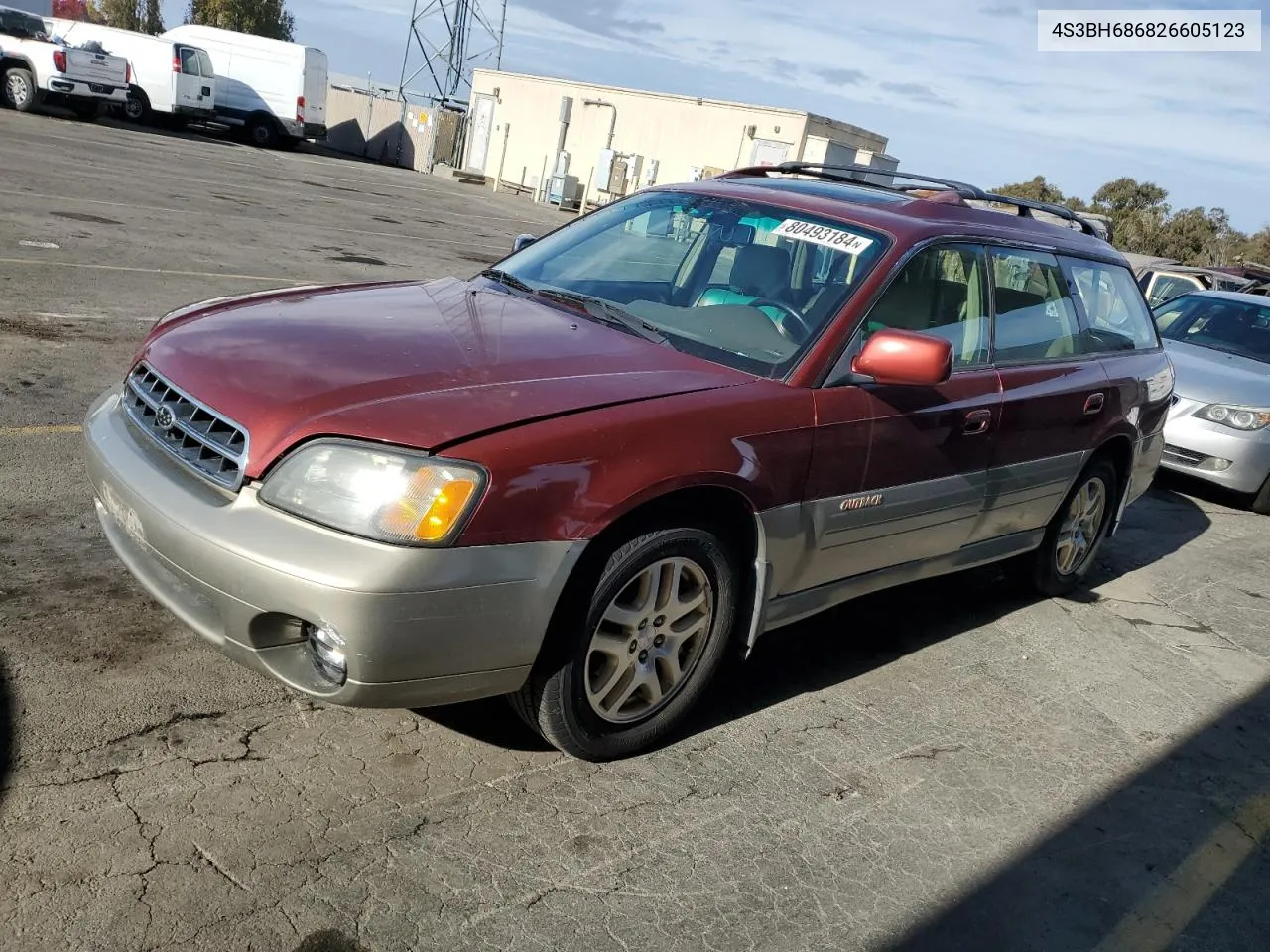 2002 Subaru Legacy Outback Limited VIN: 4S3BH686826605123 Lot: 80493184