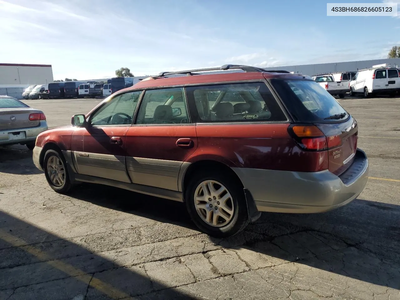 2002 Subaru Legacy Outback Limited VIN: 4S3BH686826605123 Lot: 80493184