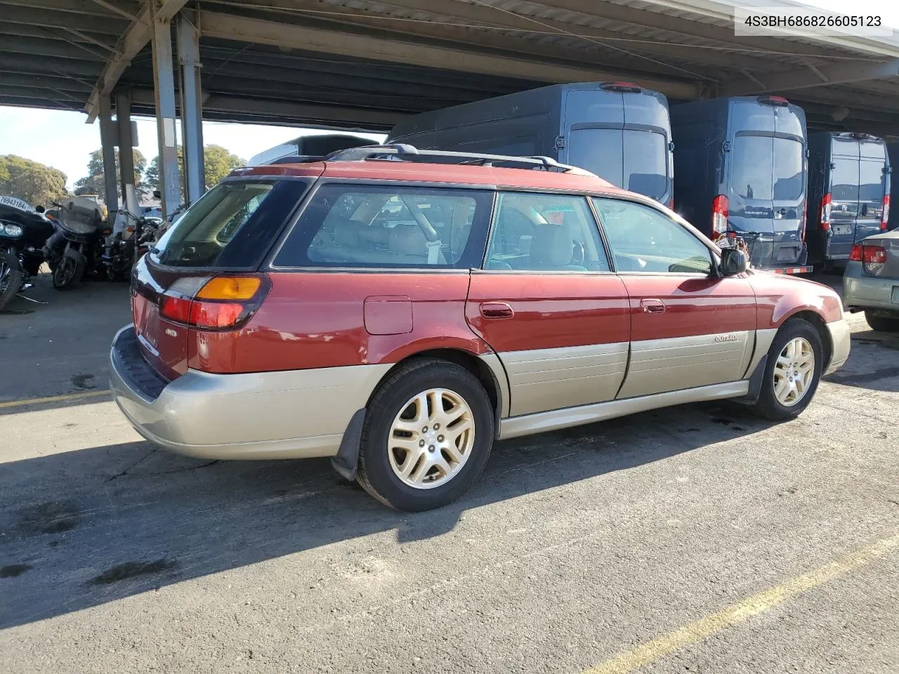 2002 Subaru Legacy Outback Limited VIN: 4S3BH686826605123 Lot: 80493184