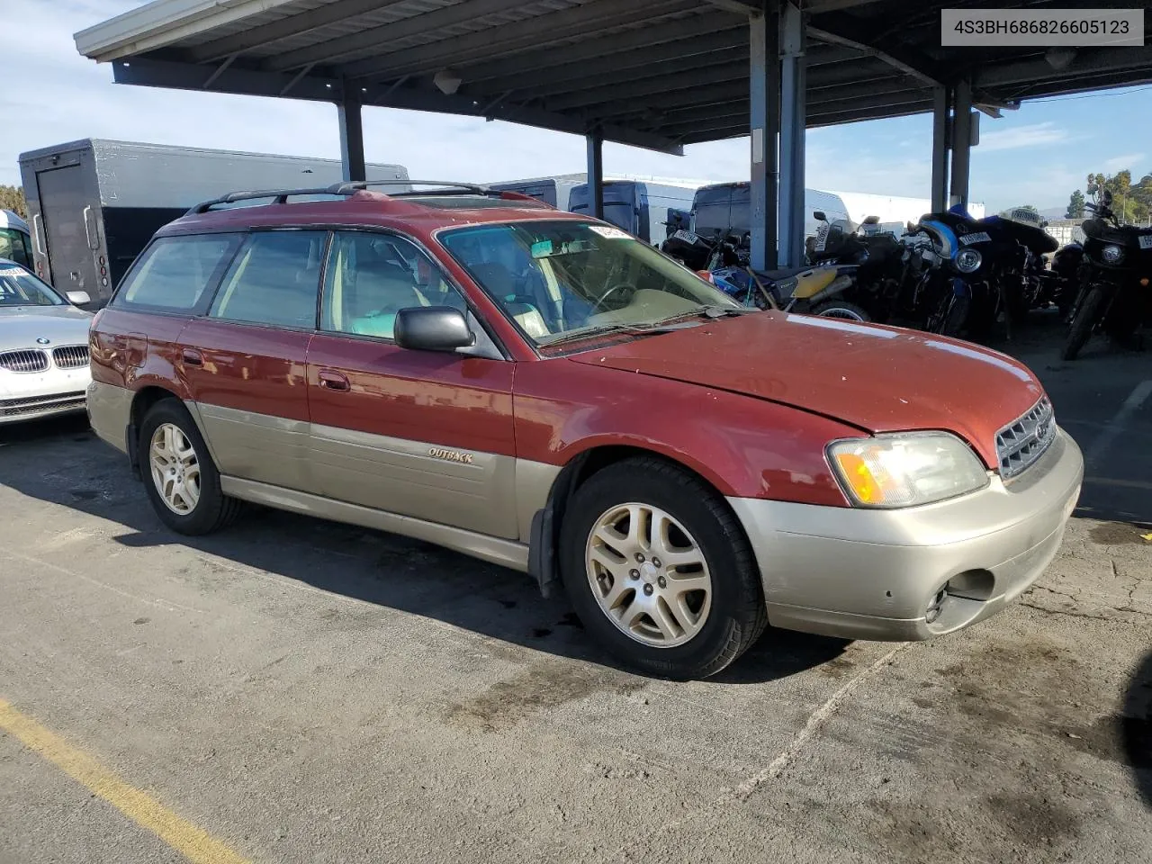 2002 Subaru Legacy Outback Limited VIN: 4S3BH686826605123 Lot: 80493184