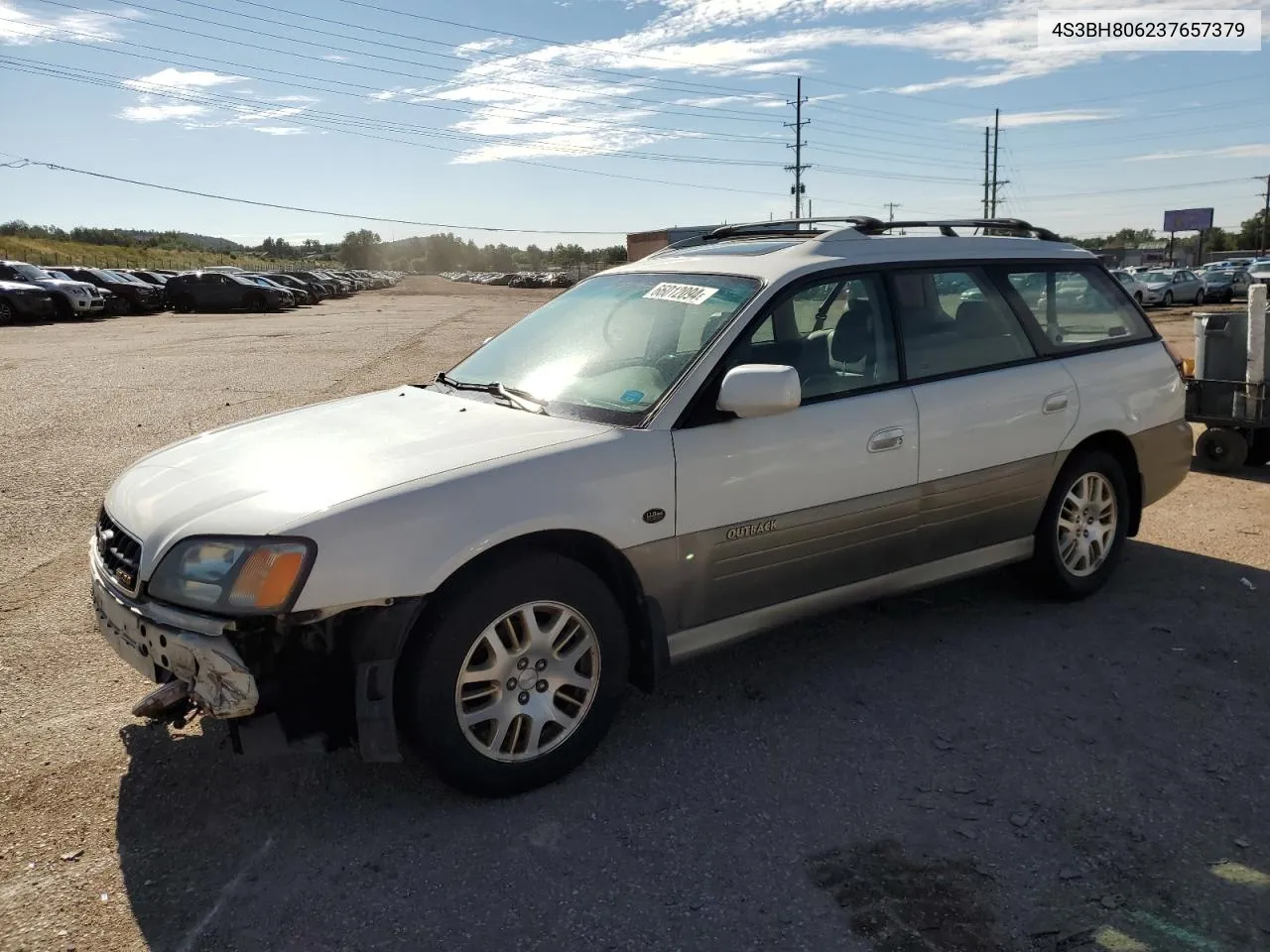 2003 Subaru Legacy Outback H6 3.0 Ll Bean VIN: 4S3BH806237657379 Lot: 66012094