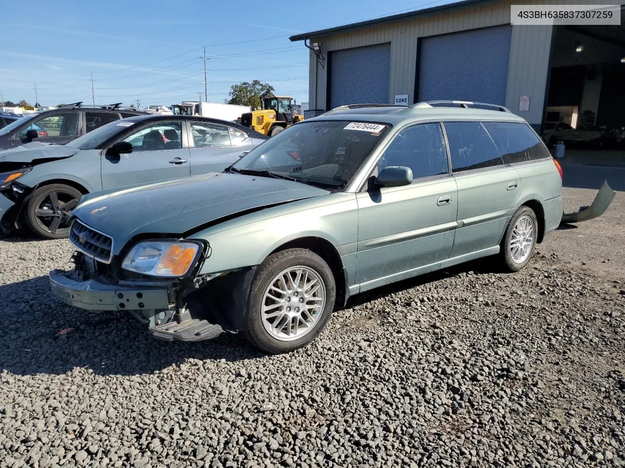 2003 Subaru Legacy L VIN: 4S3BH635837307259 Lot: 72476444