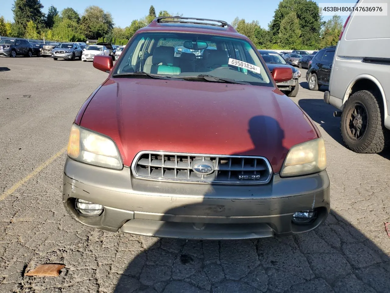 2004 Subaru Legacy Outback H6 3.0 Ll Bean VIN: 4S3BH806147636976 Lot: 69501834