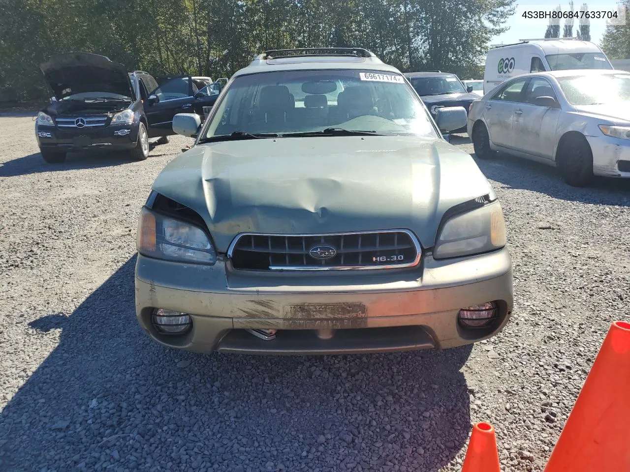 2004 Subaru Legacy Outback H6 3.0 Ll Bean VIN: 4S3BH806847633704 Lot: 69617174