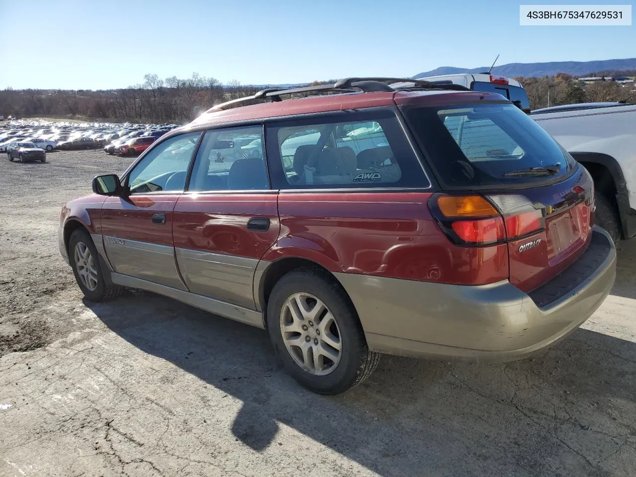 2004 Subaru Legacy Outback Awp VIN: 4S3BH675347629531 Lot: 80002524