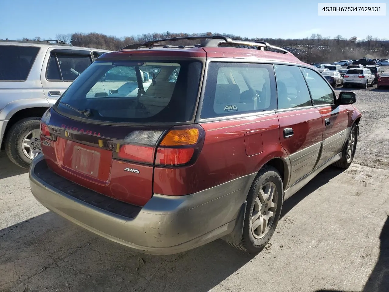 2004 Subaru Legacy Outback Awp VIN: 4S3BH675347629531 Lot: 80002524