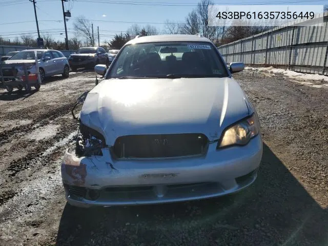 2005 Subaru Legacy 2.5I VIN: 4S3BP616357356449 Lot: 53010394