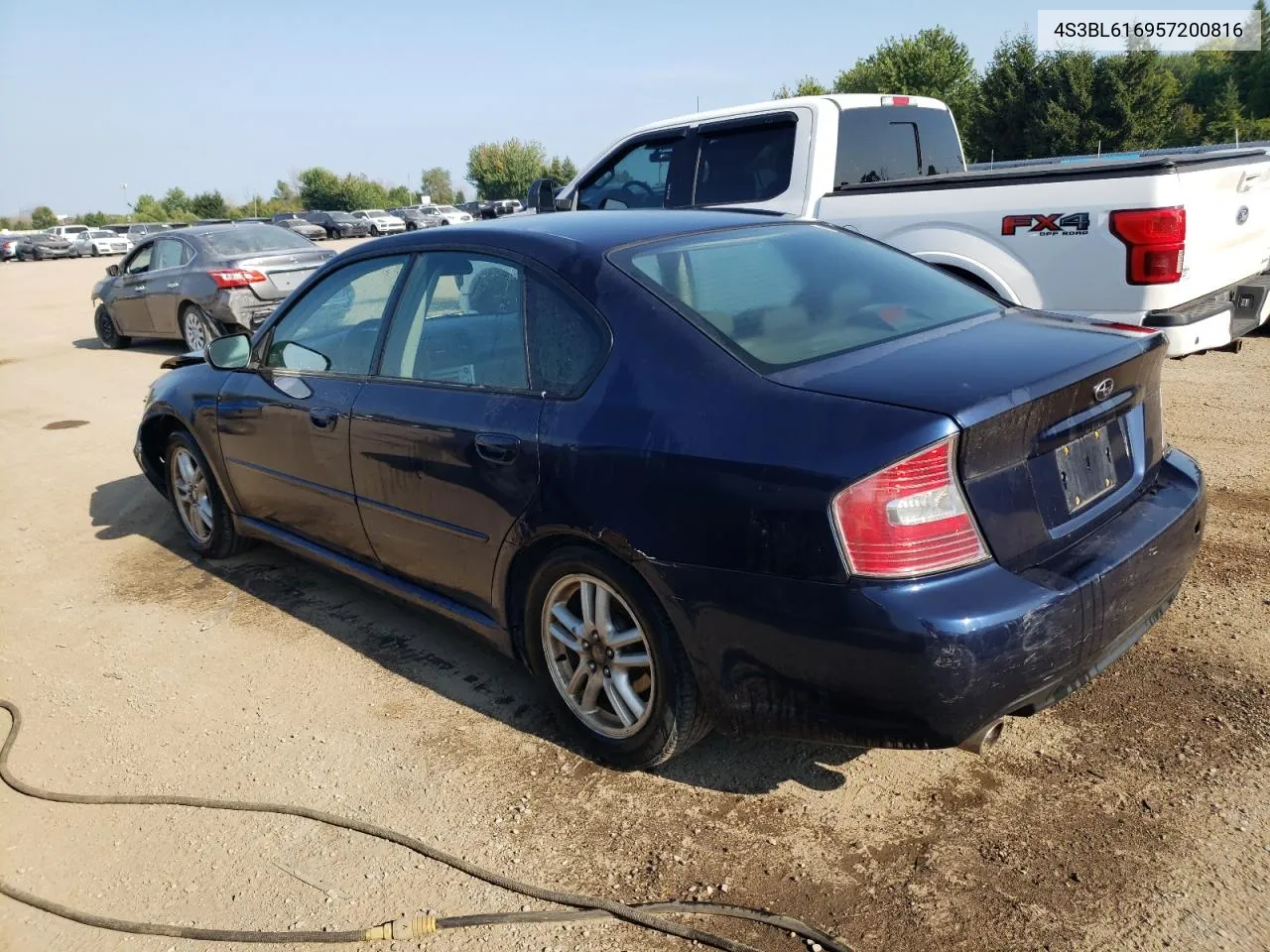 2005 Subaru Legacy 2.5I VIN: 4S3BL616957200816 Lot: 69134944