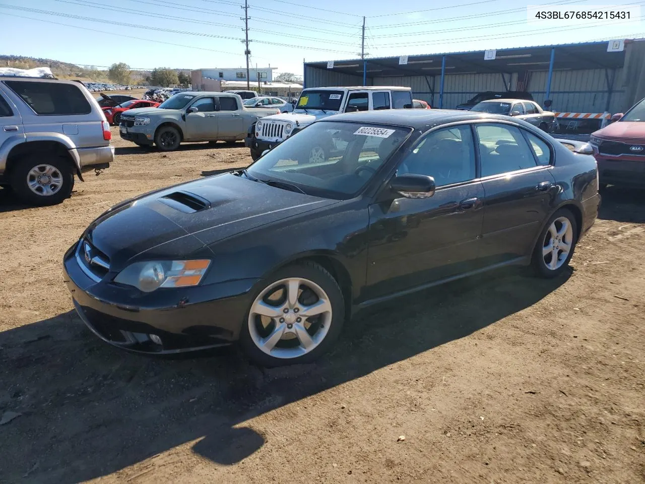 2005 Subaru Legacy Gt Limited VIN: 4S3BL676854215431 Lot: 80225554