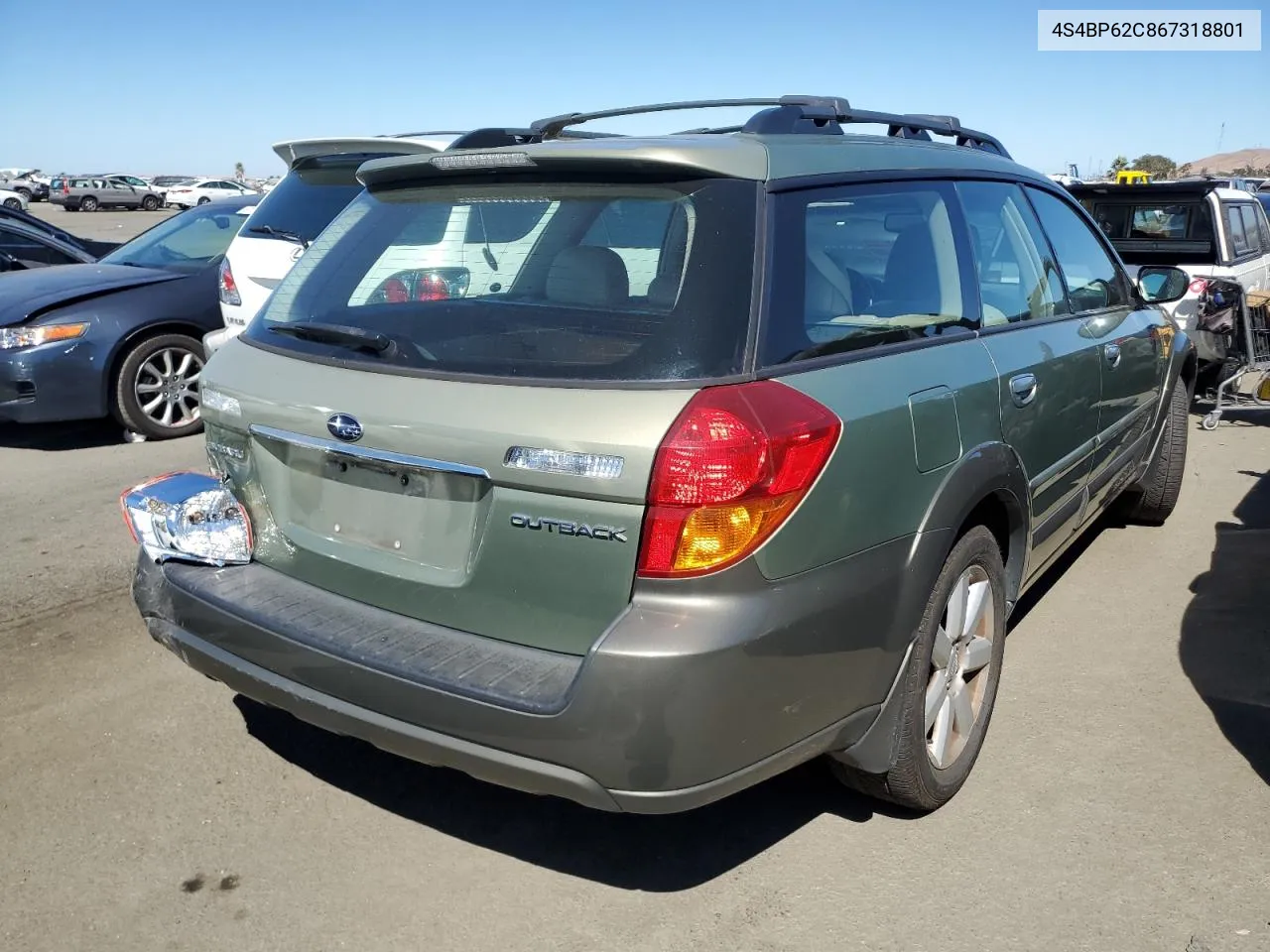 2006 Subaru Legacy Outback 2.5I Limited VIN: 4S4BP62C867318801 Lot: 67505414