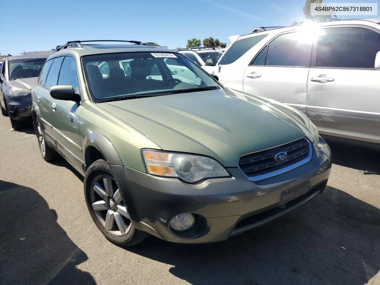 2006 Subaru Legacy Outback 2.5I Limited VIN: 4S4BP62C867318801 Lot: 67505414