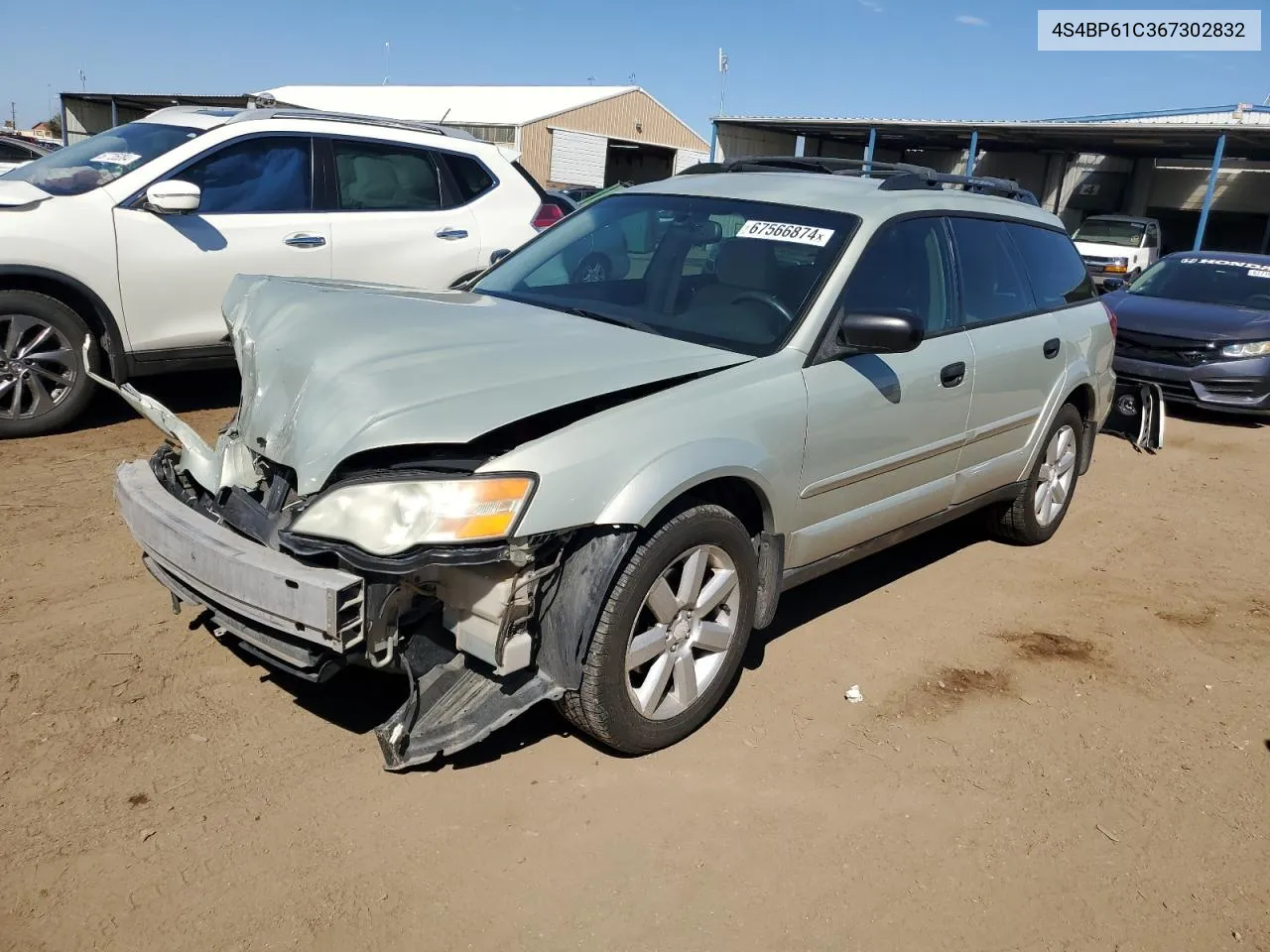 2006 Subaru Legacy Outback 2.5I VIN: 4S4BP61C367302832 Lot: 67566874