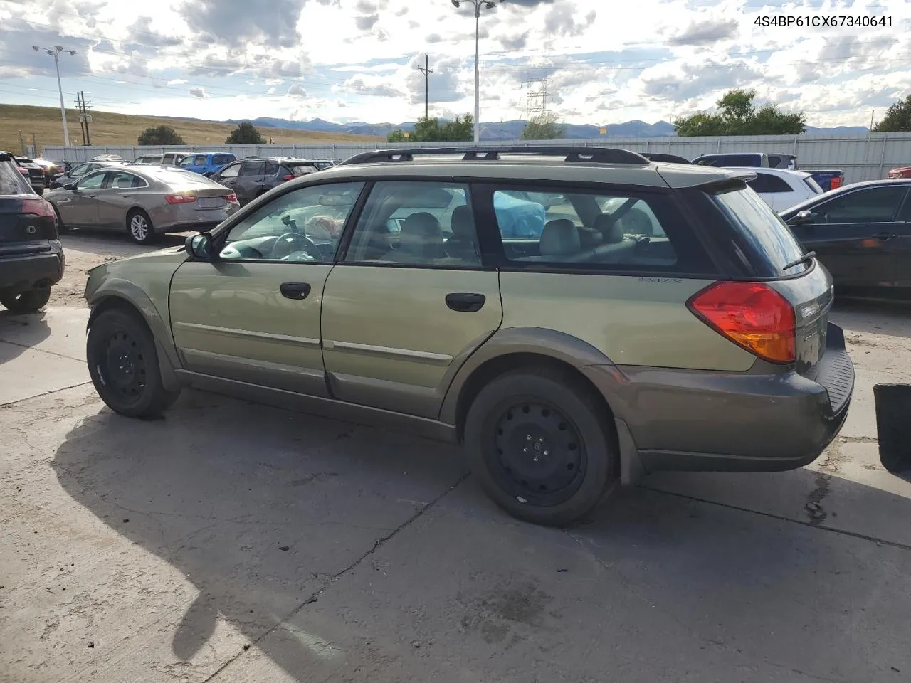 2006 Subaru Legacy Outback 2.5I VIN: 4S4BP61CX67340641 Lot: 69047324