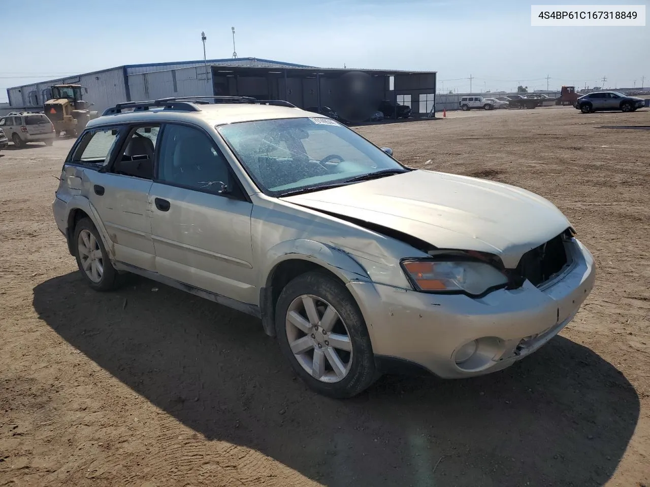 2006 Subaru Legacy Outback 2.5I VIN: 4S4BP61C167318849 Lot: 70149544